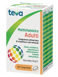 MULTIVITAMINICO ADULTI TEVA 30 COMPRESSE 30 G