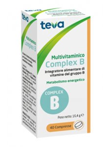 MULTIVITAMINICO COMPLEX B TEVA 40 COMPRESSE 16,4 G