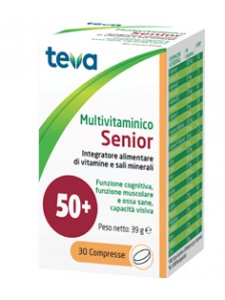 MULTIVITAMINICO SENIOR TEVA 30 COMPRESSE 39 G