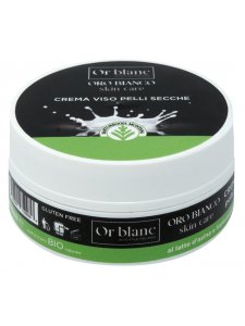 OR BLANC CREMA VISO PELLI SECCHE BIO AL LATTE D'ASINA E SANTOREGGIA MONTANA ORO BIANCO 50 ML